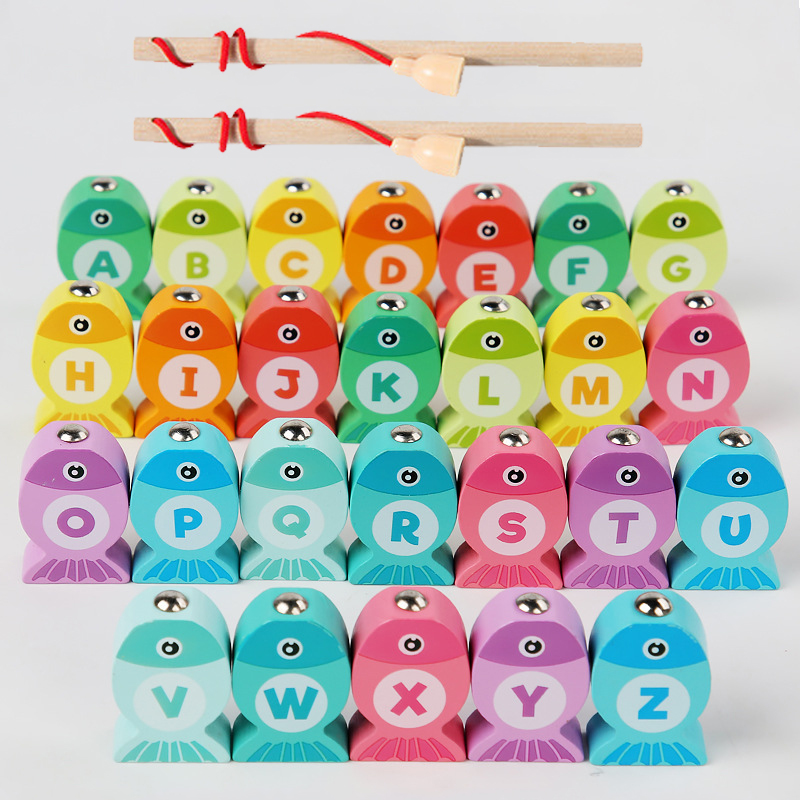 Fishing Equipment Kids - Juego de pesca de madera para