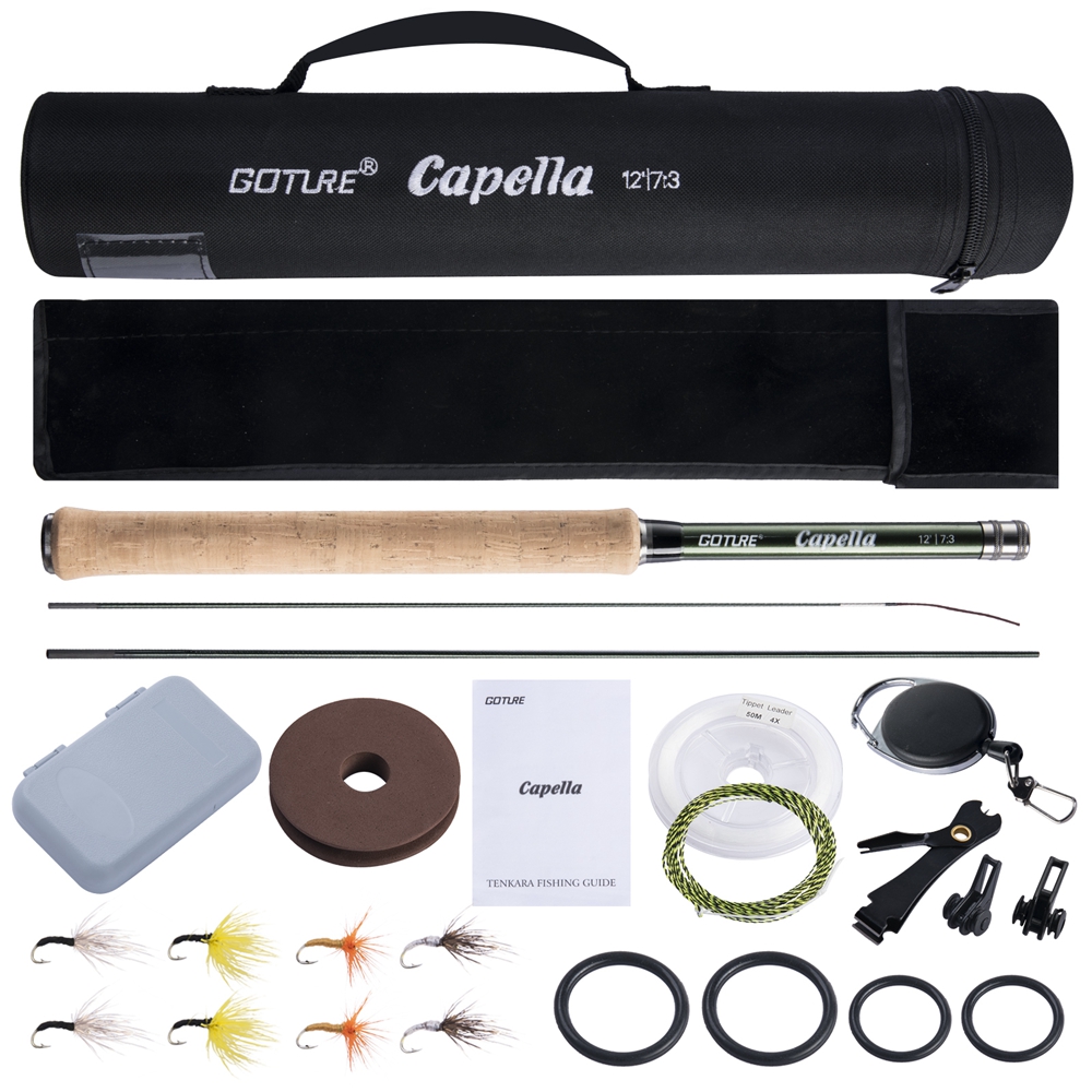 Fly Fishing Set - Goture Tenkara-caña de pescar con mosca,