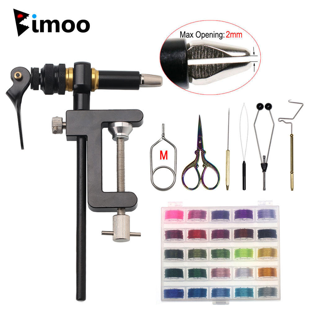 Fly Fishing Set - Bimoo-Herramienta de atado de moscas, tornillo