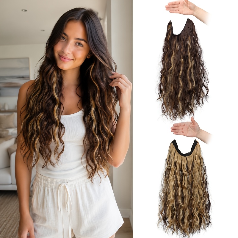 Fishing Line - Extensiones de Cabello Sintético Largas con