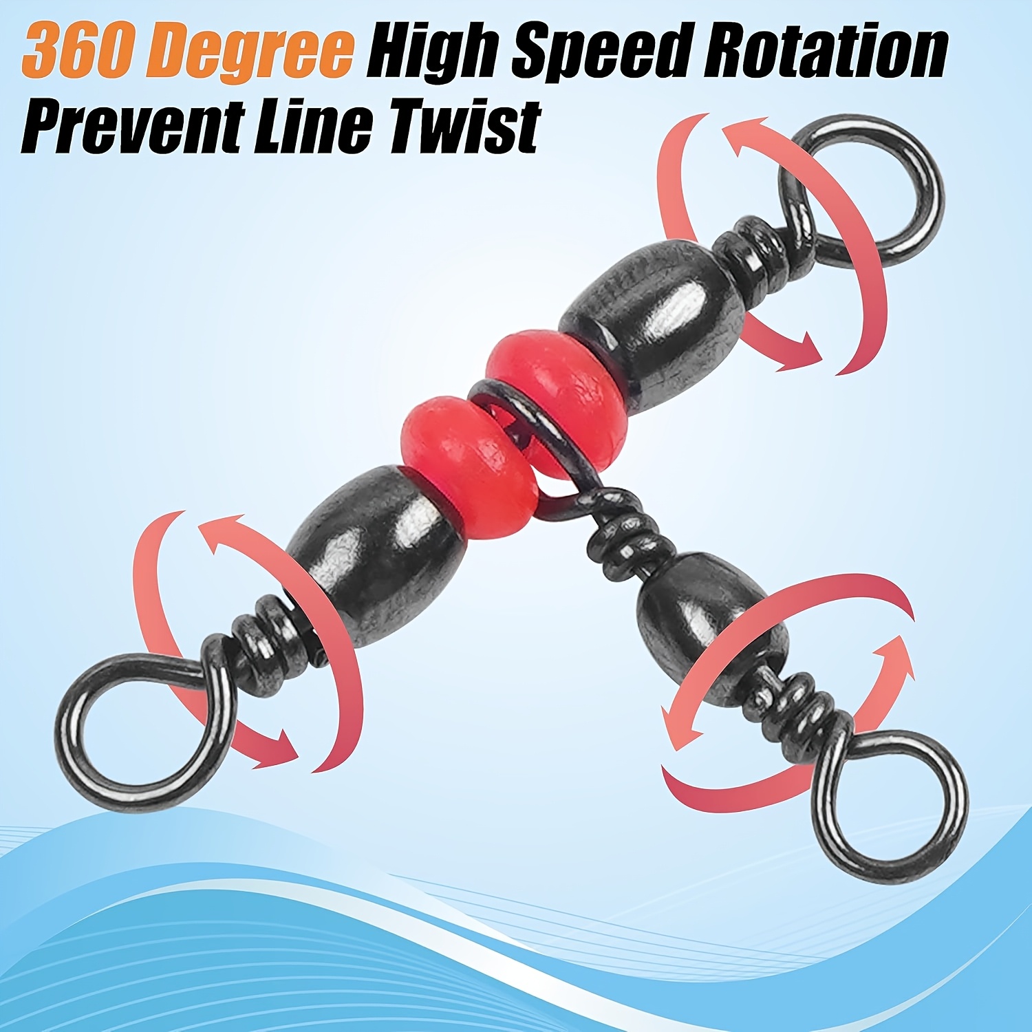 3 giratorios de tres vías, bar - Fishing Equipment Set reseña y precio