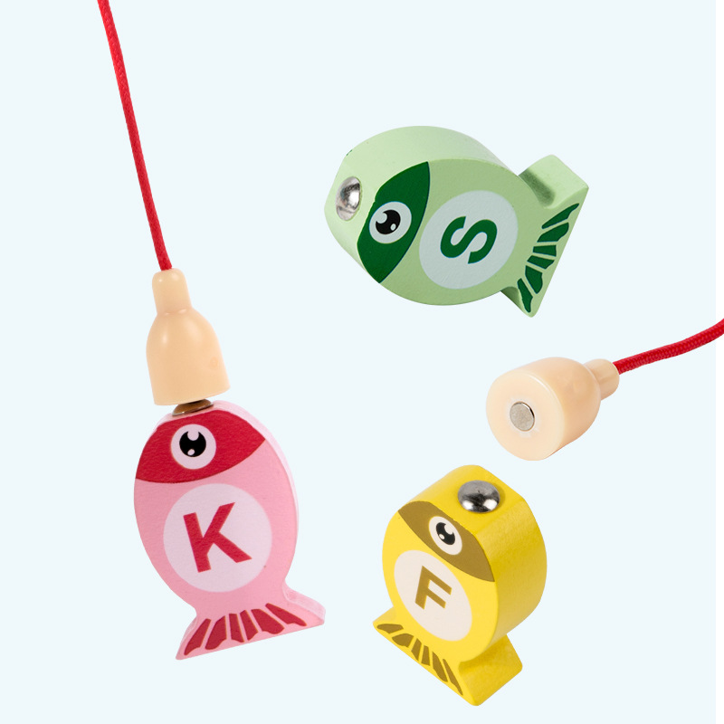 Juego de pesca de madera para  - Fishing Equipment Kids reseña y precio