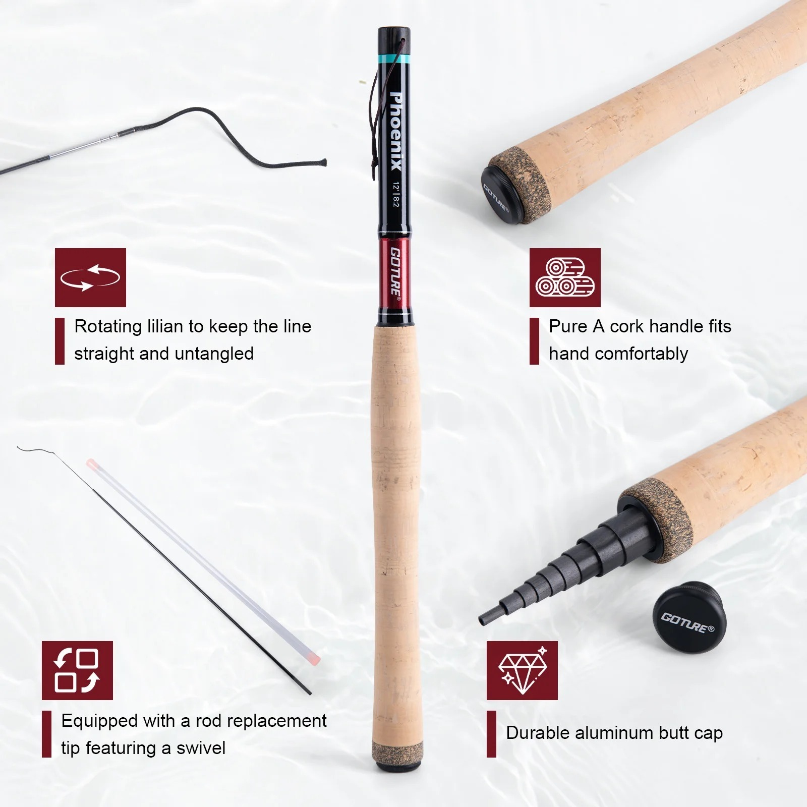 Goture - Juego de Cañas de Pes - Fly Fishing Set reseña y precio