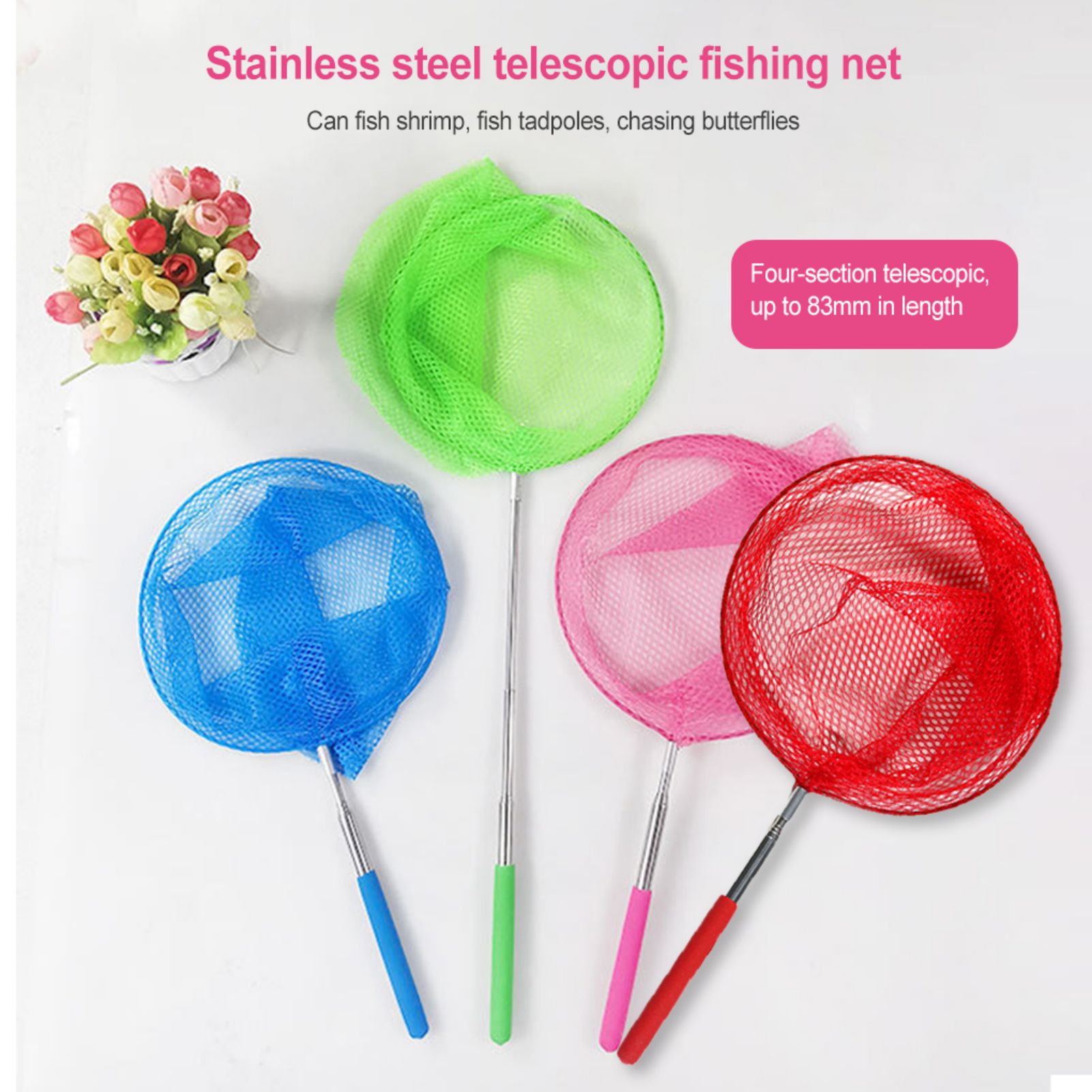 Mini red de pesca antideslizan - Landing Net Telescopic reseña y precio