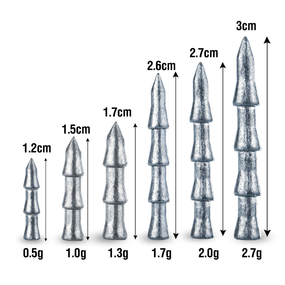 30 piezas de pesas de tungsten - Fishing Quest reseña y precio
