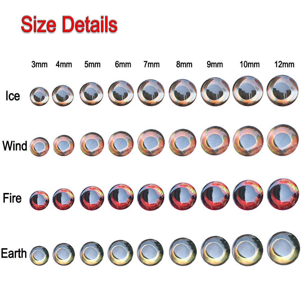 ICERIO 100 Uds. Ojos de pez ho - Fly Fishing Set reseña y precio