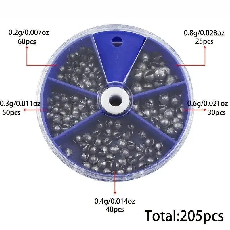 Plomos de pesca Split Shot, 20 - Fishing Equipment Set reseña y precio