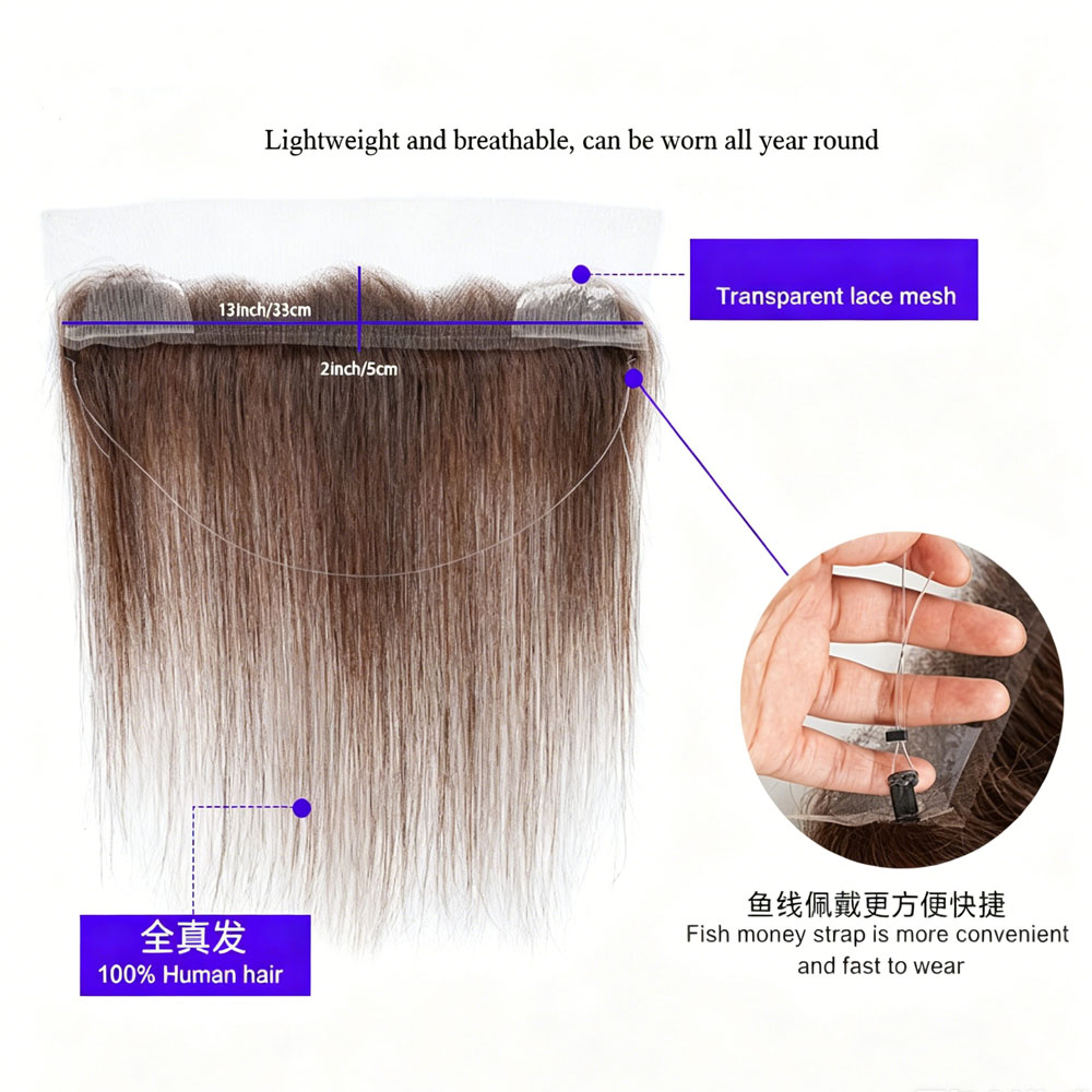 Topper de cabello 100% humano  - Fishing Line reseña y precio