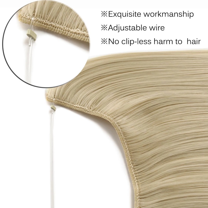 Extensiones de cabello sintéti - Fishing Line reseña y precio